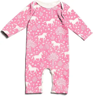 Winter Water Factory Long Sleeve Organic Cotton Romper Coverall, Boys, Girls, Unisex Baby