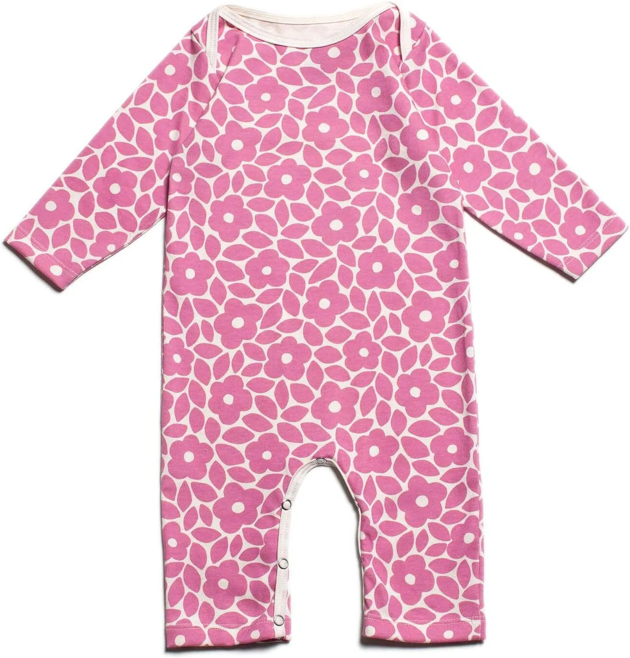 Winter Water Factory Long Sleeve Organic Cotton Romper Coverall, Boys, Girls, Unisex Baby