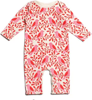 Winter Water Factory Long Sleeve Organic Cotton Romper Coverall, Boys, Girls, Unisex Baby