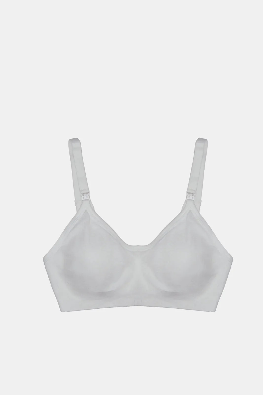 Women Black And White Nursing Bra Set (Pack Of 2)