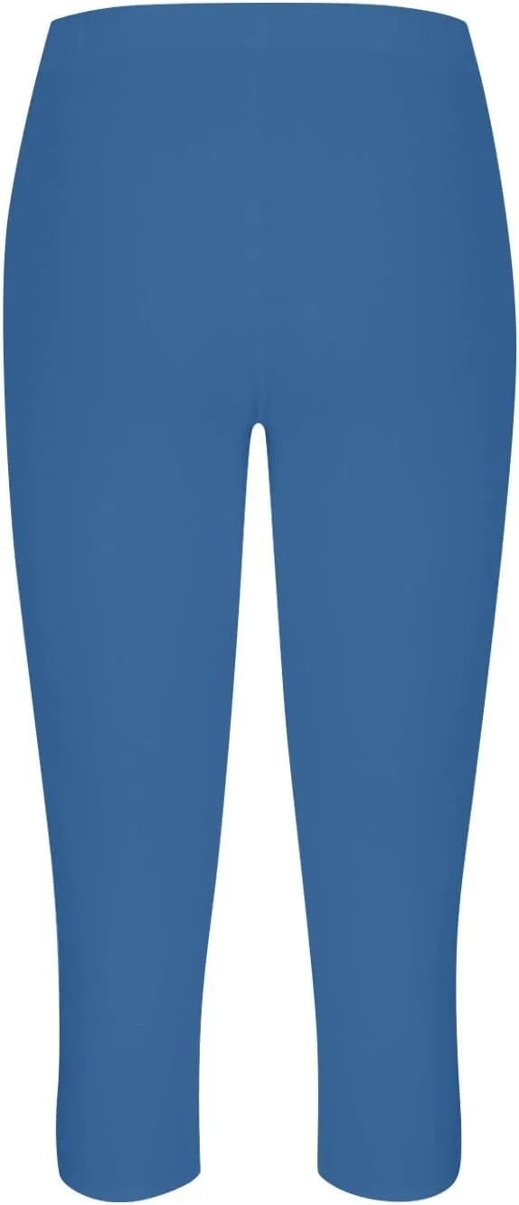 Womens Capris for Summer Dressy Cropped High Waist Yoga Pants Comfy Stretchy Leggings Workout Compression Pant