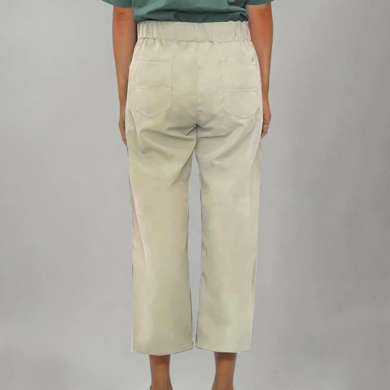 Women's High Waisted Pants Straight Leg Casual Trousers Slim Baggy Sweatpants Solid Color Slacks Trendy Work Pants