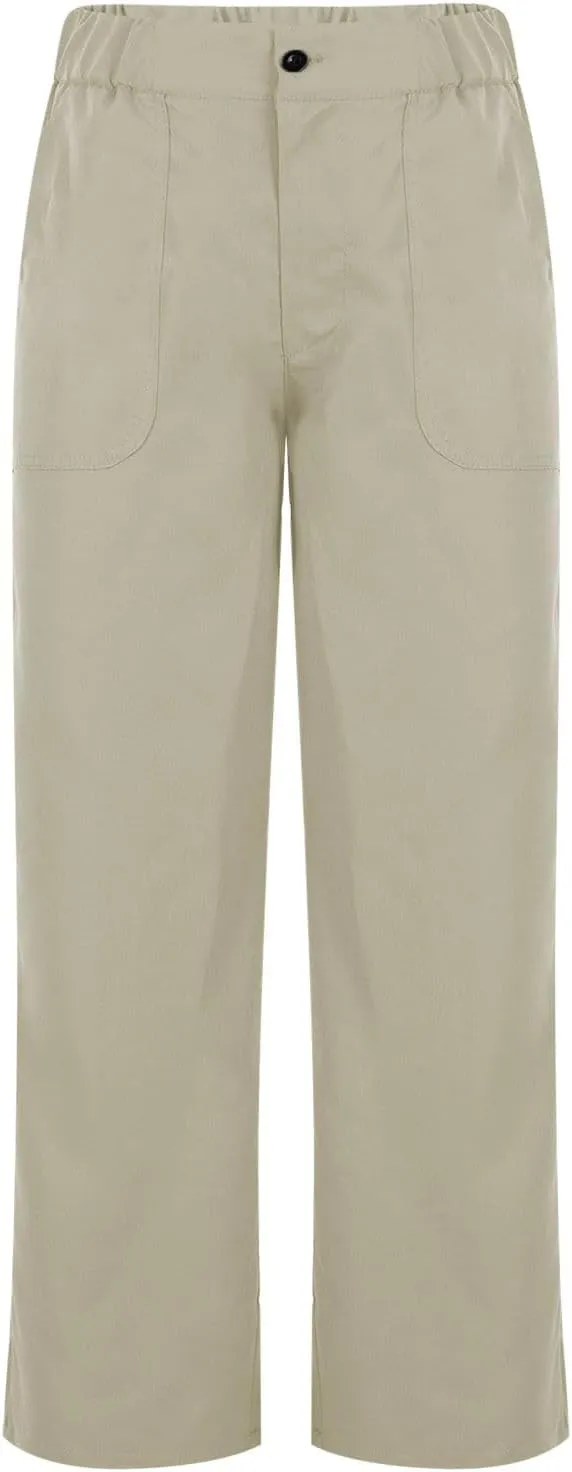 Women's High Waisted Pants Straight Leg Casual Trousers Slim Baggy Sweatpants Solid Color Slacks Trendy Work Pants