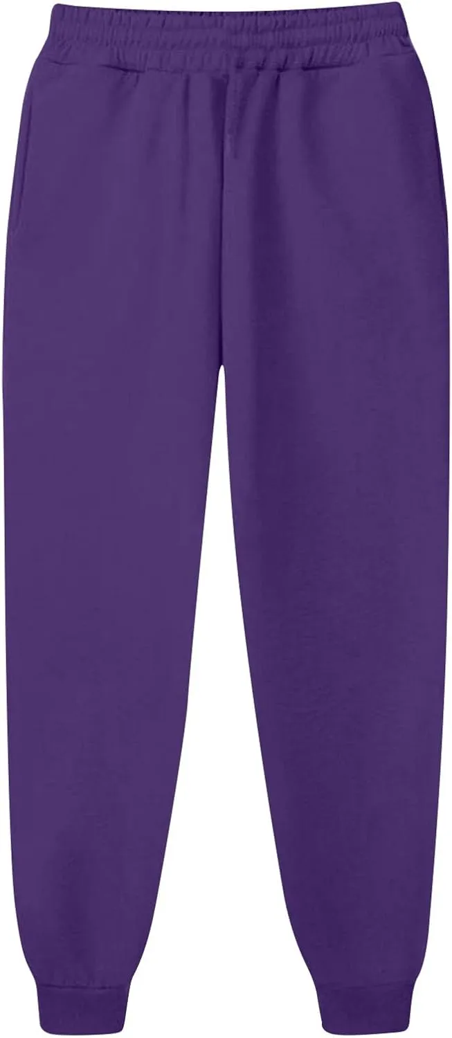 Womens High Waisted Sweatpants with Pockets 2024 Fall Y2k Jogger Pants Baggy Lounge Trousers Cinch Bottom Sweatpants