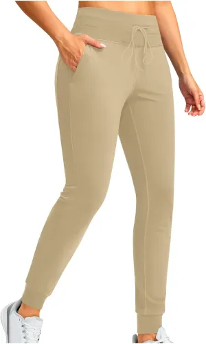 Women's Sherpa Fleece Lined Joggers Running Hiking Thermal Sweat Pants Winter Warm Gym Athletic Ski Lounge Trousers