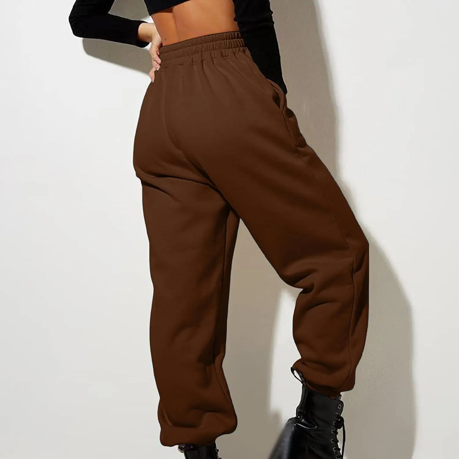 Womens Sweatpants 2024,High Waisted Baggy Sweatpants Joggers Sport Active Workout Jogger Pants with Pockets Trousers
