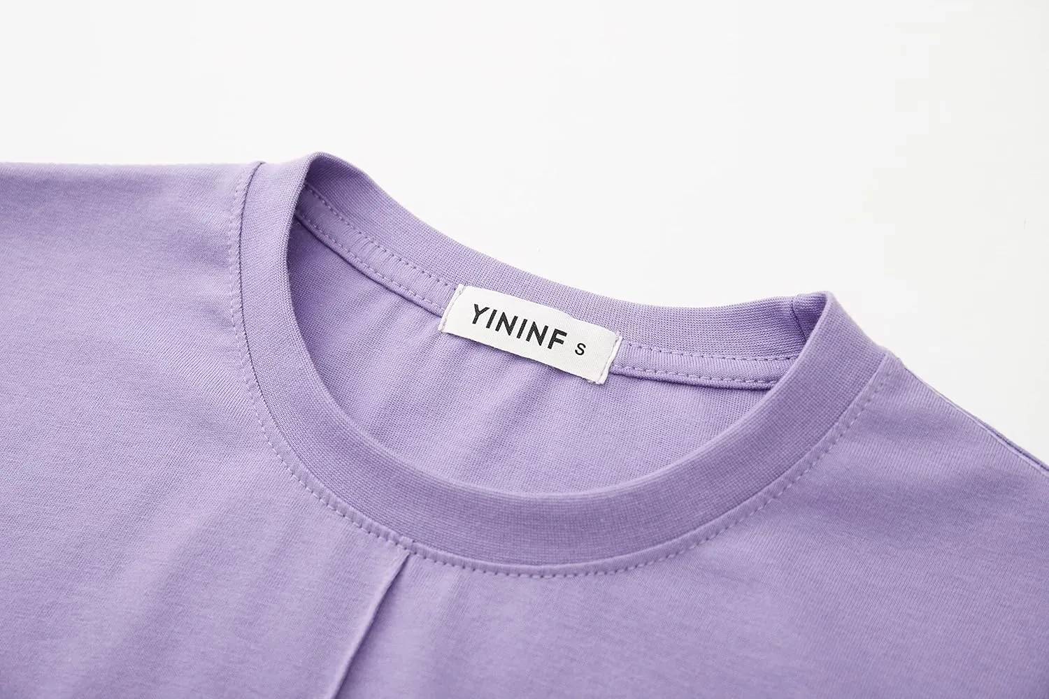 YININF Men's T-Shirts Hipster Short Sleeve Solid Color Crew Neck Cotton Soft Fitted Tees